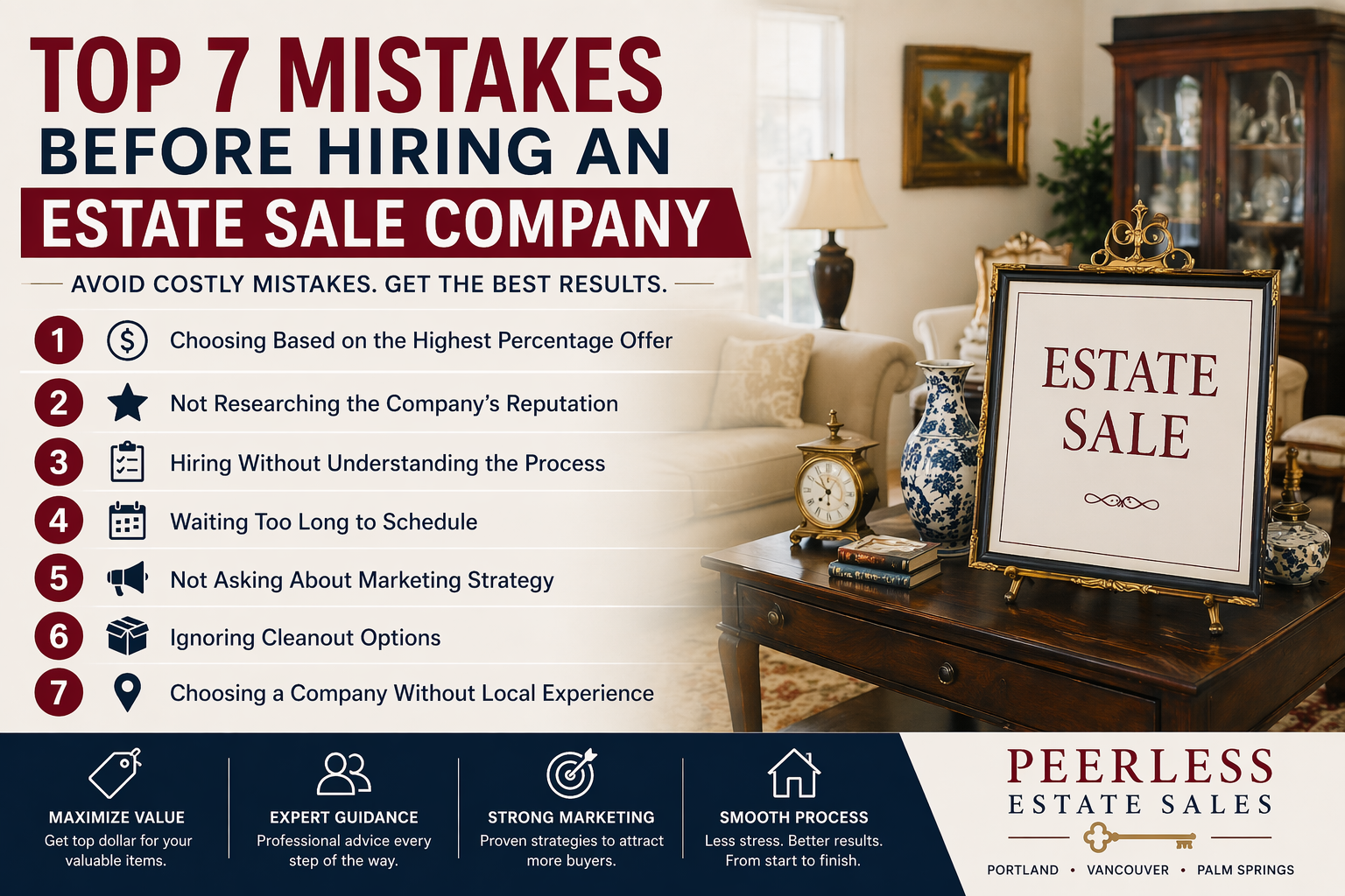 Top 7 Mistakes Before Hiring an Estate Sale Company